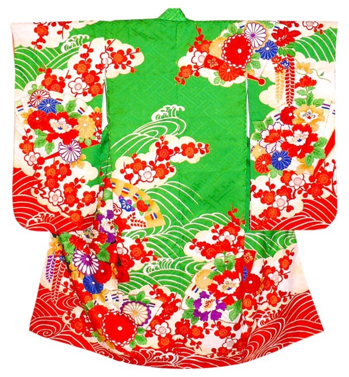 традиционное японское кимоно, винтаж