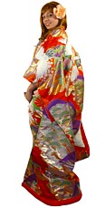 япнское свадебное кимоно, винтаж