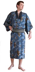 традиционное мужское кимоно, винтаж