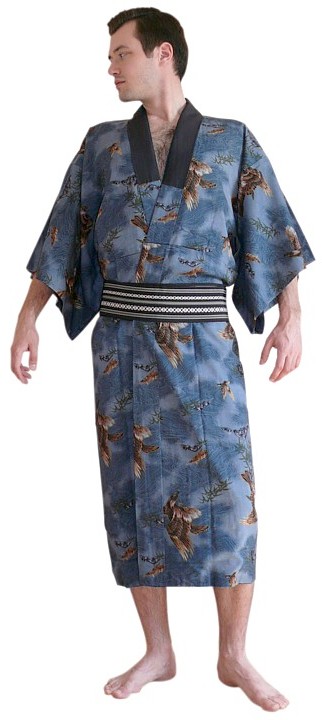 японское мужское традиционное кимоно, 1950-е гг.
