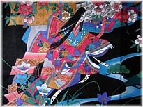 рисунок ткани кимоно